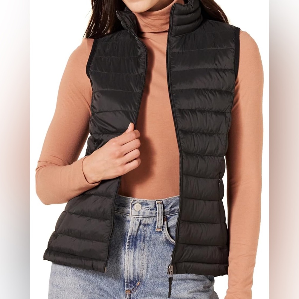 Black Quilted Vest size L